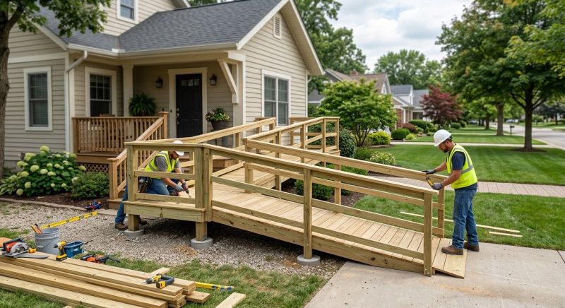 Wood Ramp Construction in Kansas City, KS